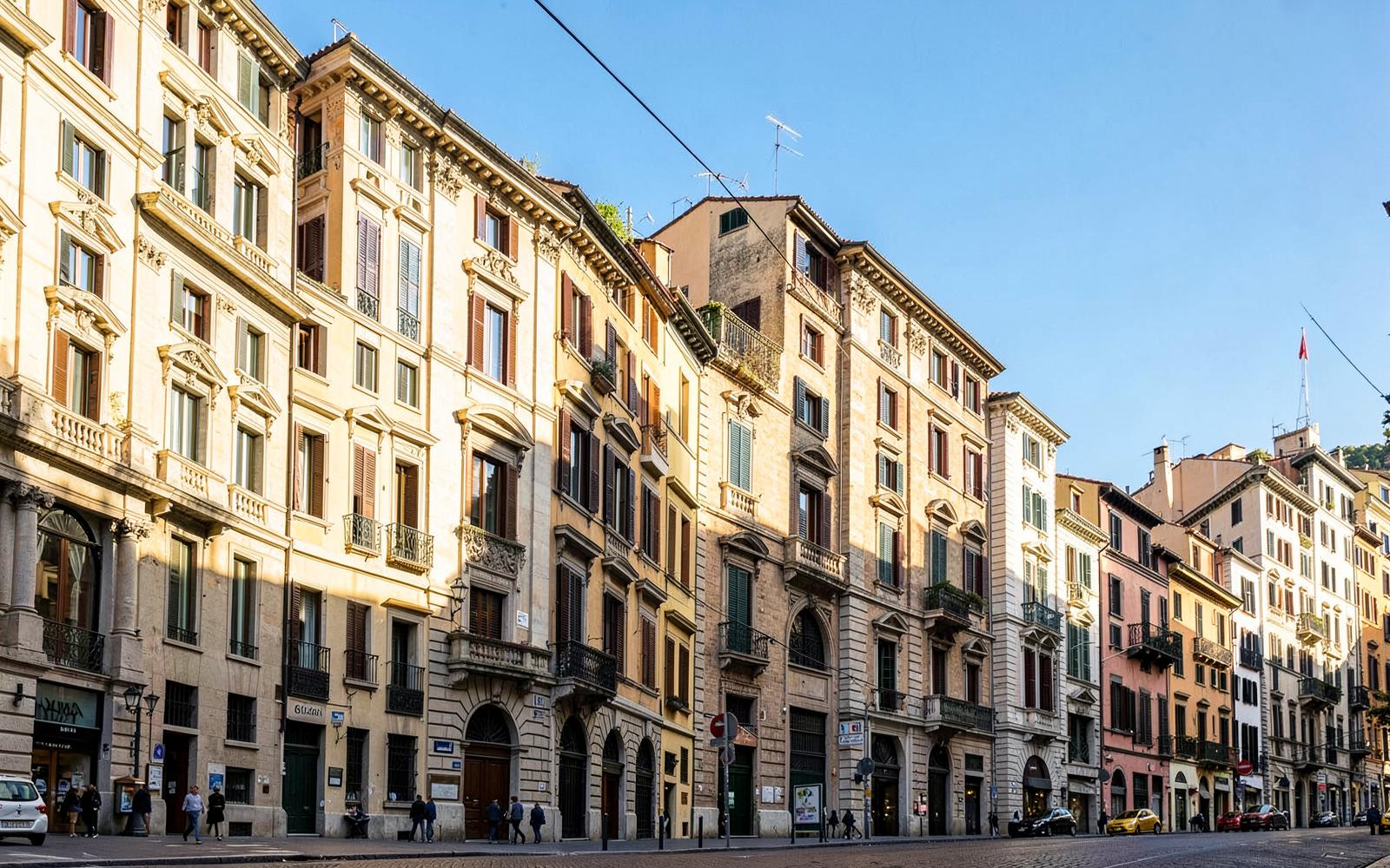 Palazzi signorili in una città italiana, target di investimento Aurea Asset